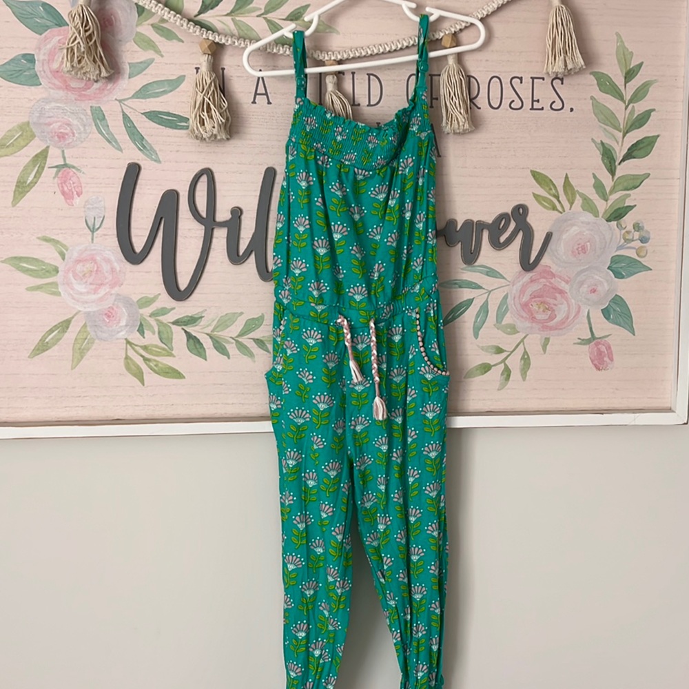 Green Floral Jumpsuit